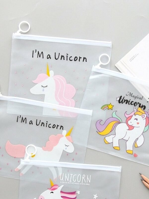 Unicorn Theme Character Pouch for Birthday Gift