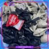 100pcs Black & Sand White Balloons with Black Bow Garland Set For Party Decoration & Celebration