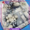 100pcs Lake Blue & Sand White Balloons Garland Theme Set For Bow Themed Party Decoration & Celebration