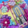 100pcs Multi Color Latex Balloon with Flower Foil Balloon Garland Kit for Party Decoration & Celebration