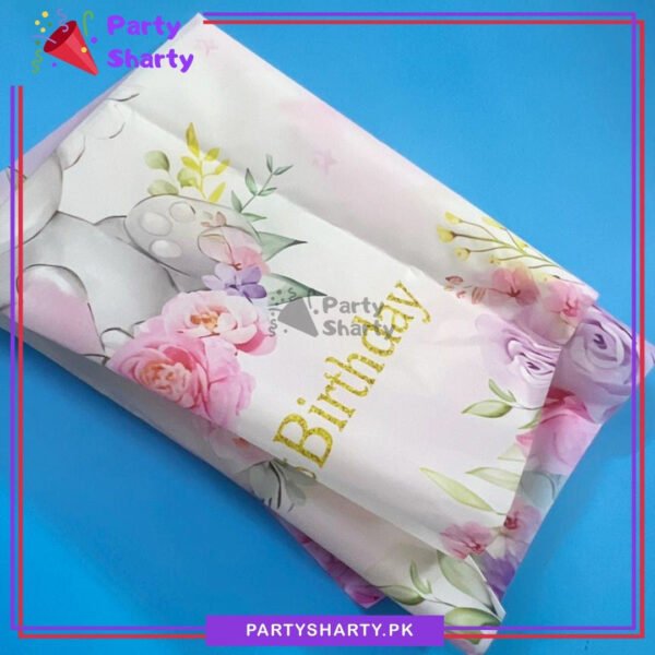 100pcs Happy First Birthday Pink Elephant With Hot Air Foil Balloons Theme Set For 1st Birthday Party Decoration & Celebration