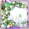 100pcs White, Olive Green & Golden Metallic Balloons Garland Kit for Theme Party Decorations