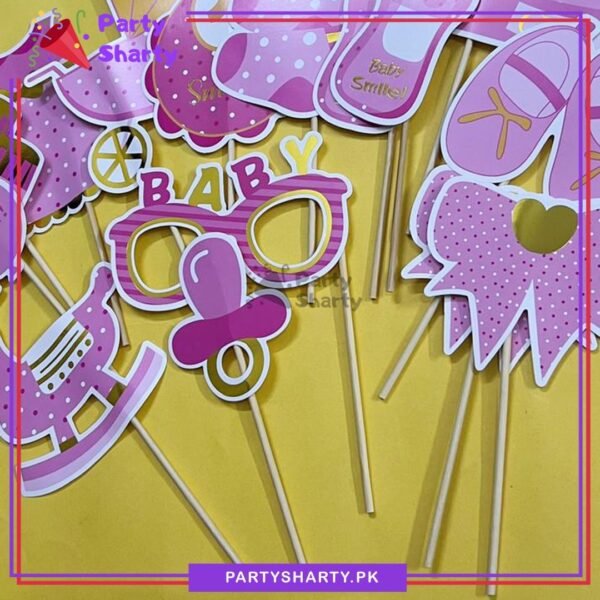15pcs Its a Girl Photo Props For Welcome Baby Celebrations