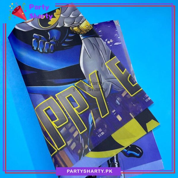 58pcs Happy Birthday Batman Theme Set For Batman Theme Birthday Party Decoration