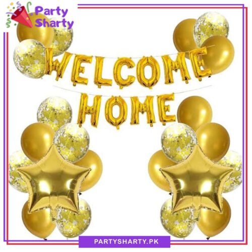 24pcs Welcome Home Balloons set for Welcome Home Decoration & Celebration