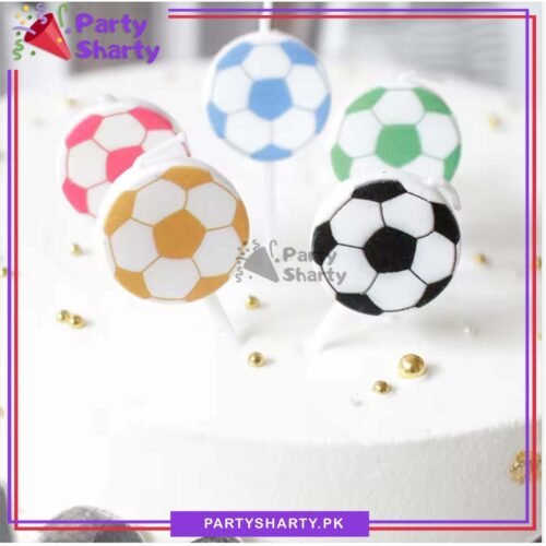 5pcssetFootballShapedCandlesCupcakeToppersCreativeCandlesPartySupplies.jpg 5pcs/set Football Shaped Candles / Cupcake Toppers Creative Candles Party Supplies