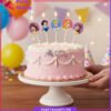5pcs/set Princess Character Printed Candles / Cupcake Toppers Creative Candles Party Supplies