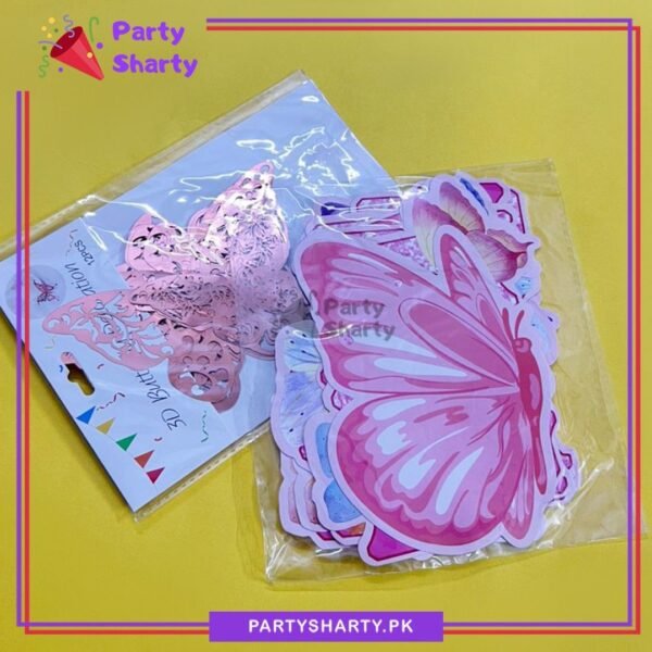 63pcs Happy Birthday Butterfly Theme Set For Theme Birthday Party Decoration & Celebration