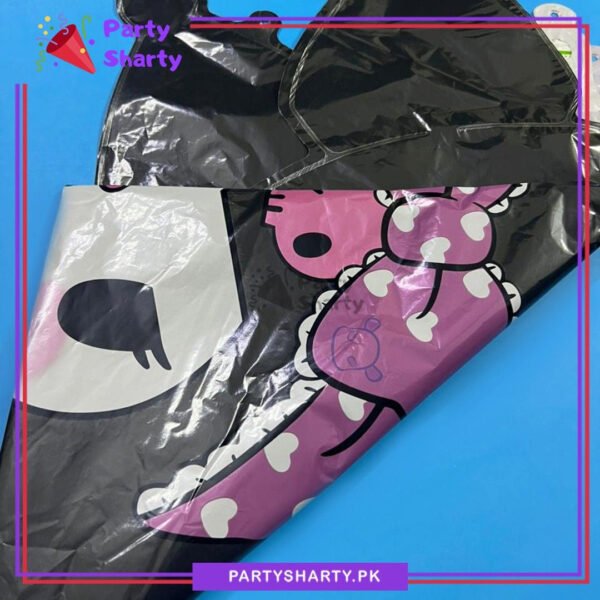 65pcs Pink & Black Happy Birthday Kuromi Sanrio Theme Set For Birthday Party Decoration & Celebration