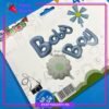 Baby Boy / Girl scripted foil banner with Flowers Foil Balloons For Welcome Baby Decoration & Celebrations