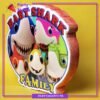 Baby Shark Family Thermocol Standee For Baby Shark Theme Based Birthday Celebration and Party Decoration