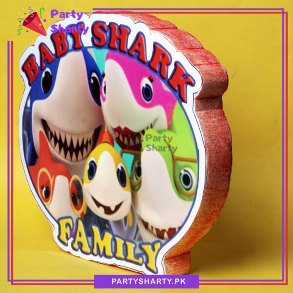 Baby Shark Family Thermocol Standee For Baby Shark Theme Based Birthday Celebration and Party Decoration