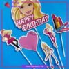 6pcs/set Barbie Theme Cake Topper for Barbie Theme Cake Decoration