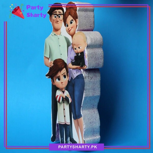 Boss Baby Family Characters Thermocol Standee For Boss Baby Theme Based Birthday Celebration & Party Decoration