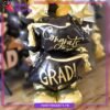 Congrats to You Grad! Golden & Black Airloonz Foil Balloon for Graduation Party Decoration & Celebration