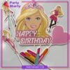 6pcs/set Barbie Theme Cake Topper for Barbie Theme Cake Decoration