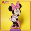 Pink Minnie Mouse Character Thermocol Standee For Minnie Mouse Theme Based Birthday Celebration & Party Decoration