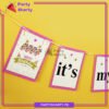 D-4 Its My 1/2 Year Birthday Card Banner for Half / 6 Month Party Decoration & Celebration
