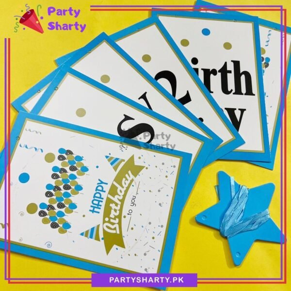 D-4 Its My 1/2 Year Birthday Card Banner for Half / 6 Month Party Decoration & Celebration