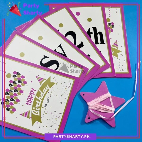 D-4 Its My 1/2 Year Birthday Card Banner for Half / 6 Month Party Decoration & Celebration