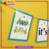D-4 Its My 1/2 Year Birthday Card Banner for Half / 6 Month Party Decoration & Celebration
