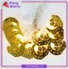 Electric Operated Golden Crescent With Masjid Shaped Metal LED String Lights For Ramadan Festival and Celebration