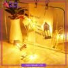 Electric Operated Golden Festive Lantern Led Metal String Lights For Ramadan Festival & Celebration