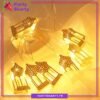 Electric Operated Golden Festive Lantern Led Metal String Lights For Ramadan Festival & Celebration
