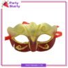 Glitter Golden & Silver Masquerade Mask For Party Events & Celebration