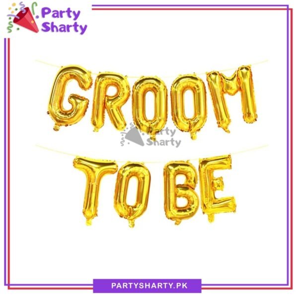GroomToBeFoilBalloonsBannerforGroomShowerDecoration_Celebration.jpg Groom To Be Foil Balloons Banner for Groom Shower Decoration & Celebration