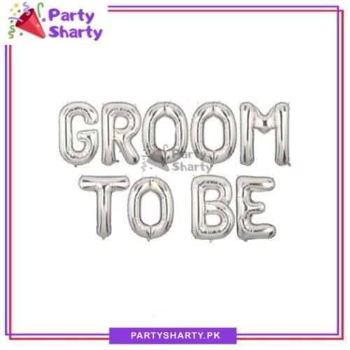 GroomToBeFoilBalloonsBannerforGroomShowerDecoration_CelebrationSilver.jpg Groom To Be Foil Balloons Banner for Groom Shower Decoration & Celebration - Silver