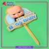 D-2 The Boss Baby Theme Happy Birthday Card Board Material Cake Topper For Cake Decoration