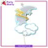 Happy Birthday With Moon, Cloud & Stars Cake Topper For Birthday Theme Based Cake Celebration