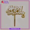 Happy Birthday Double Layer Acrylic Cake Topper For Birthday Cake Decoration