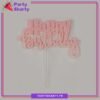 Happy Birthday Double Layer Acrylic Cake Topper For Birthday Cake Decoration