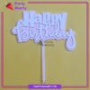 Happy Birthday Double Layer Acrylic Cake Topper For Birthday Cake Decoration