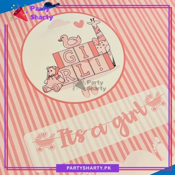 Its a Boy / Girl Scripted Card Bunting Banner with baby Cart for Welcome Baby Party Decoration & Celebration