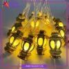 Golden Plastic Festive Stereo Palace Lamp Shaped Led String Lights For Ramadan & Eid Festival and Celebration