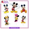 Mickey Mouse Theme Cake Topper Set of 6 for Mickey Mouse Theme Birthday Decoration & Celebration