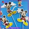 Mickey Mouse Theme Cake Topper Set of 6 for Mickey Mouse Theme Birthday Decoration & Celebration