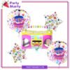 Music Radio Shaped Happy Birthday Foil Balloon set of 5 For Birthday Decoration and Celebrations