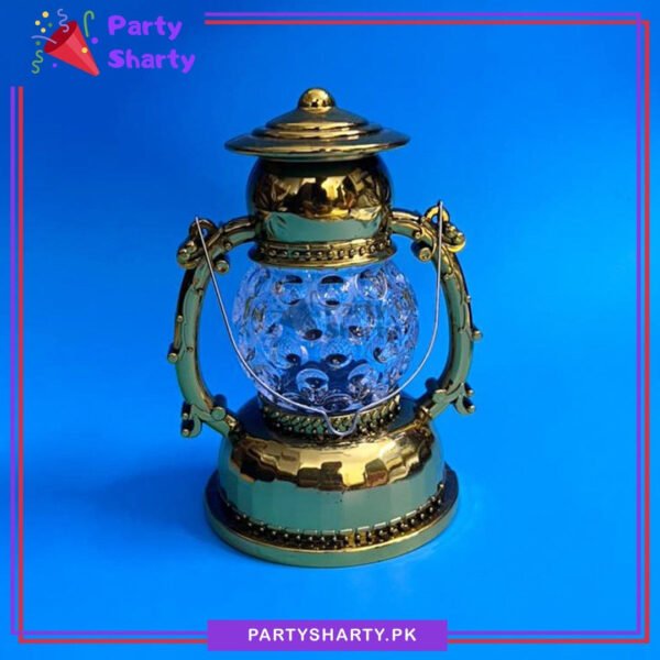 NewLEDFlashLightBatteryOperatedHightechUltraGlowLanternLightForDecoration4.jpg Golden LED Lantern Shaped Light Battery Operated For Ramadan Celebration & Decoration