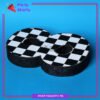 Numeric 8 Checker Design Thermocol Standee For Racing Cars Theme Based Eight Birthday Decoration