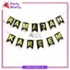 Black with Golden Ramadan Kareem Card Banner For Ramadan Iftar Party Decoration and Celebration