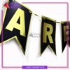 Black with Golden Ramadan Kareem Card Banner For Ramadan Iftar Party Decoration and Celebration