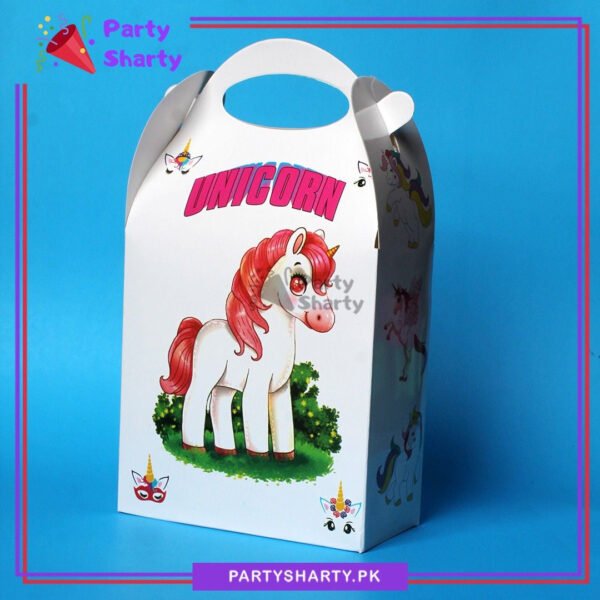 Unicorn Theme Goody Boxes Pack of 6 For Unicorn Theme Birthday Celebration