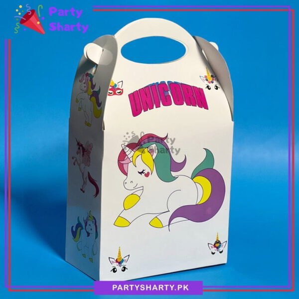 Unicorn Theme Goody Boxes Pack of 6 For Unicorn Theme Birthday Celebration
