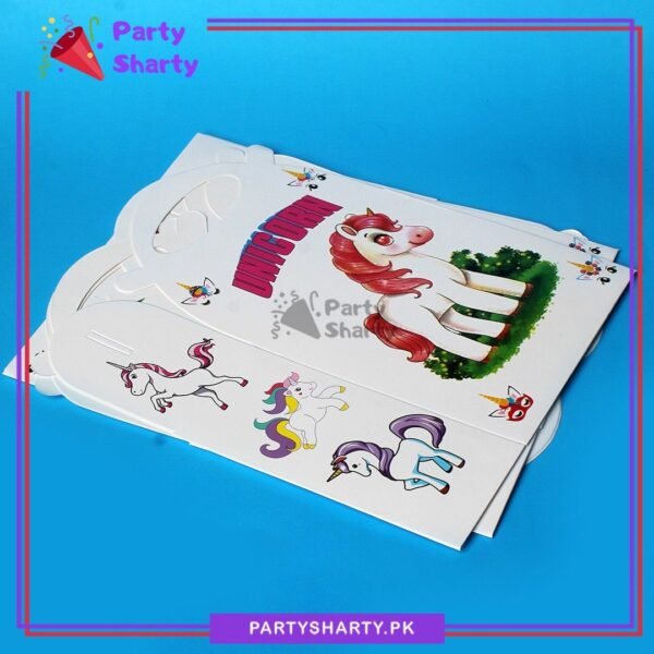 Unicorn Theme Goody Boxes Pack of 6 For Unicorn Theme Birthday Celebration